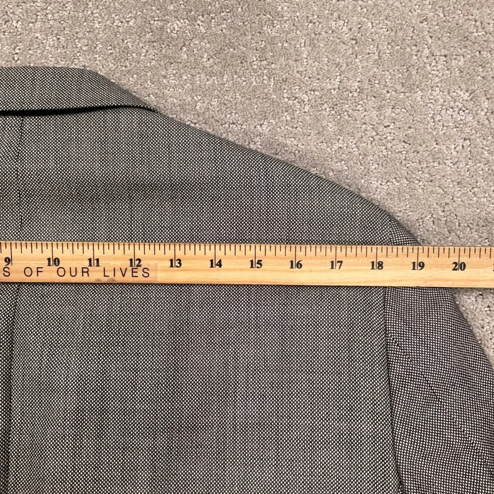 Hickey Freeman Blazer Mens 40R Gray  Birdseye Worsted Wool 2-Button VTG USA